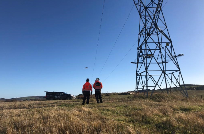 Over Head Power Transmission Line Survey